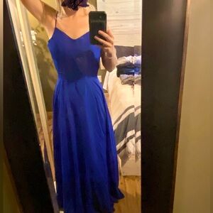 Blue bridesmaid dress